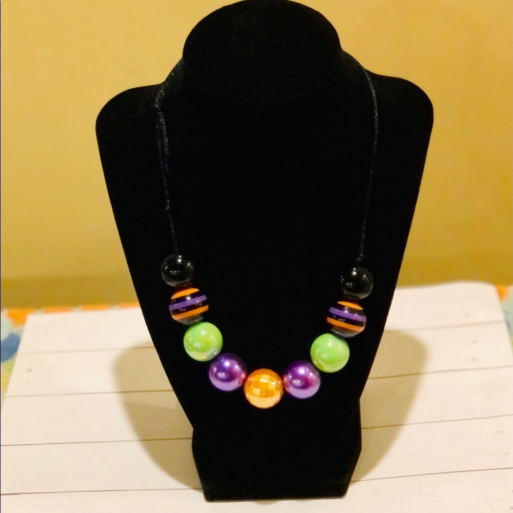 Handmade Adjustable Halloween Bubblegum Necklace